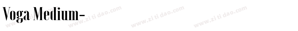 Voga Medium字体转换